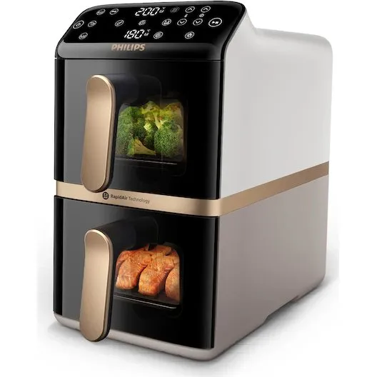 Philips NA462/70 Heißluftfritteuse 10L Dual Basket Schwarz/Dunkelgrau