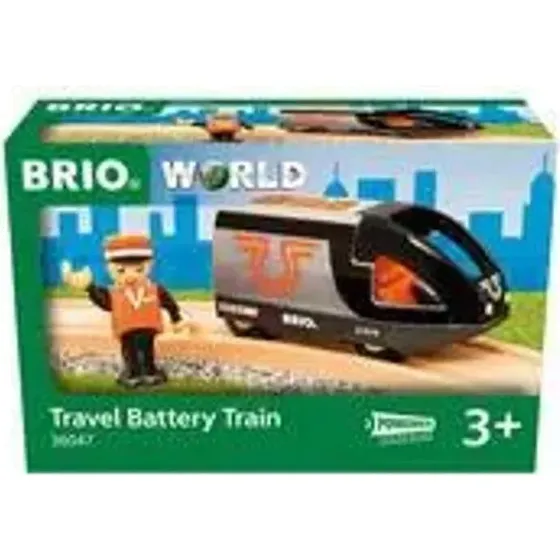 BRIO World 36047 Orange-schwarzer batteriebetriebener Reisezug