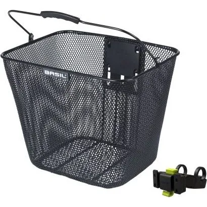 Basil Bilbao Korb 23L KF + Lenkerhalterung schwarz