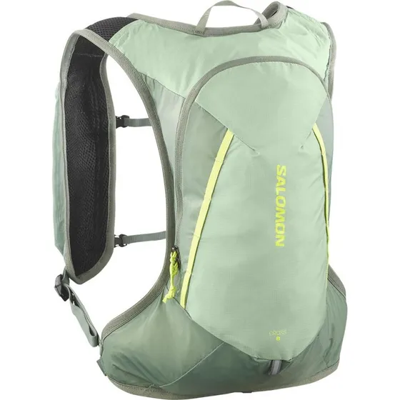 Salomon Cross 8 Trailrunning-Rucksack Grün Milieu/Agave/Sharp, 8 L