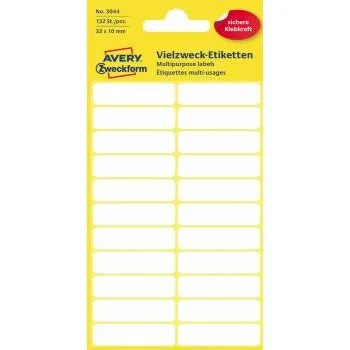 AVERY Zweckform 3044 Etiketten 32 x 10 mm, weiß, 132 Stück