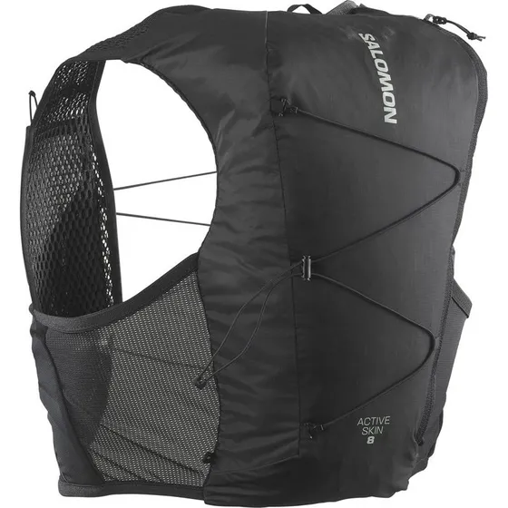 Salomon Active Skin 8 Rucksack No Flasks Schwarz/Metal