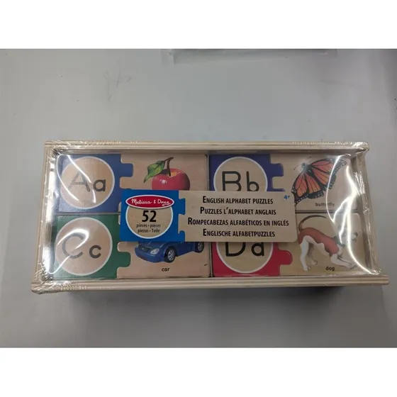 Melissa & Doug Englische Alphabetpuzzles, selbstkorrigierend