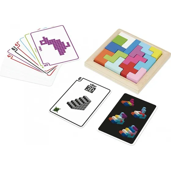 Vilac Tangram-Puzzles Holz, 50 Vorlagen, ab 5 Jahren