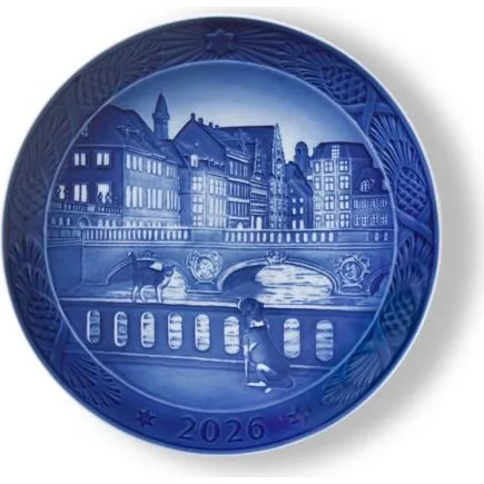 Royal Copenhagen Weihnachtsteller 2026 Marmorbrücke 18 cm