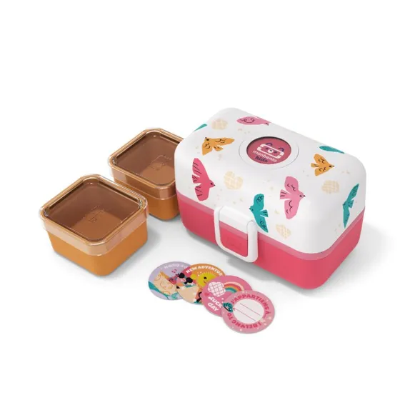 monbento MB Tresor rosa Birds Lunchbox