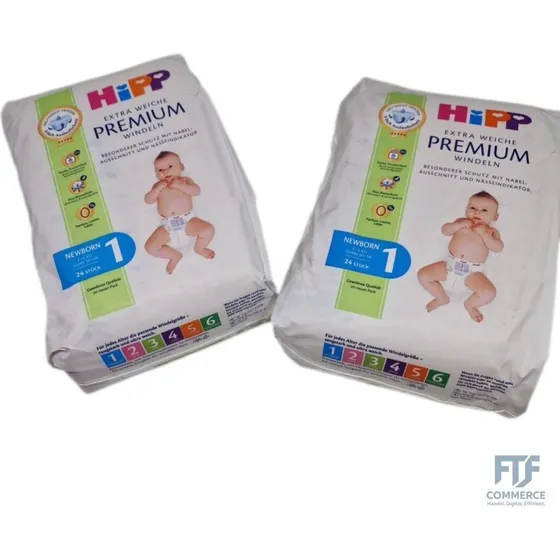 Hipp Babysanft Windeln Gr. 1 (2-5 kg), 96 St