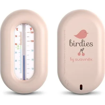 Suavinex Birdies Badethermometer Rosa ab Geburt