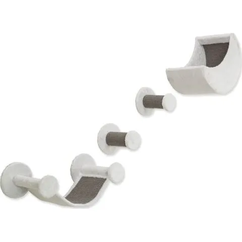 Trixie Kletterlandschaft Wand-Set 4 weiß/grau