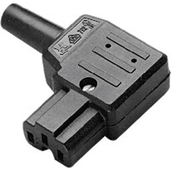 Kaiser 792/SW Winkelstecker 230V/10A schwarz