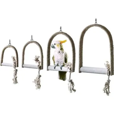 Karlie Sisalschaukel mit Kalksitzstange beige S 12x16x2 cm