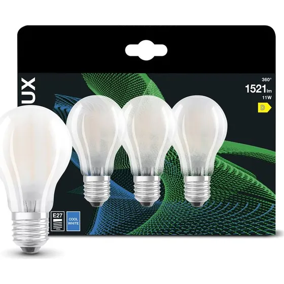 BELLALUX CLA 11W E27 3er Pack Neutralweiß Frosted