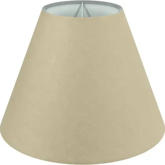 WOGATI Lampenschirm Baumwolle konisch 20 cm beige