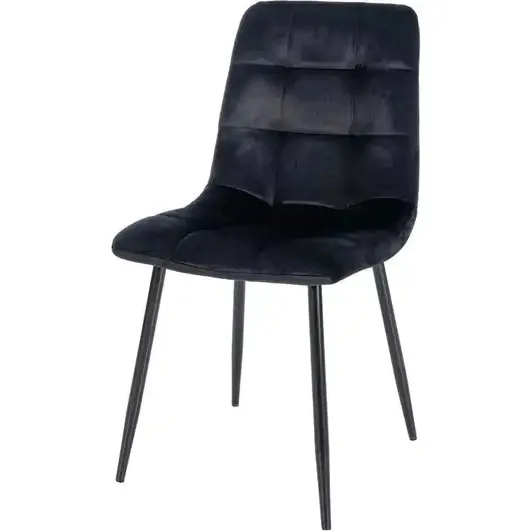 Tilde Esszimmerstuhl 4er Set schwarz Stoff