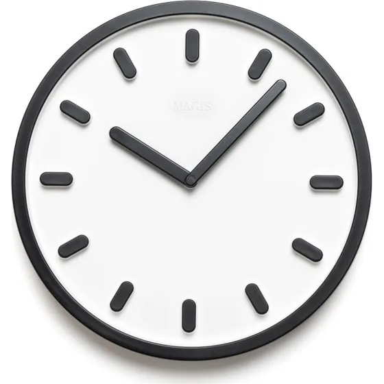 Magis Tempo Wanduhr, Schwarz, 30 x 30 cm