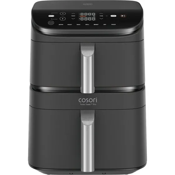 COSORI Turbo Tower Pro 10,8 L Heißluftfritteuse silber-schwarz