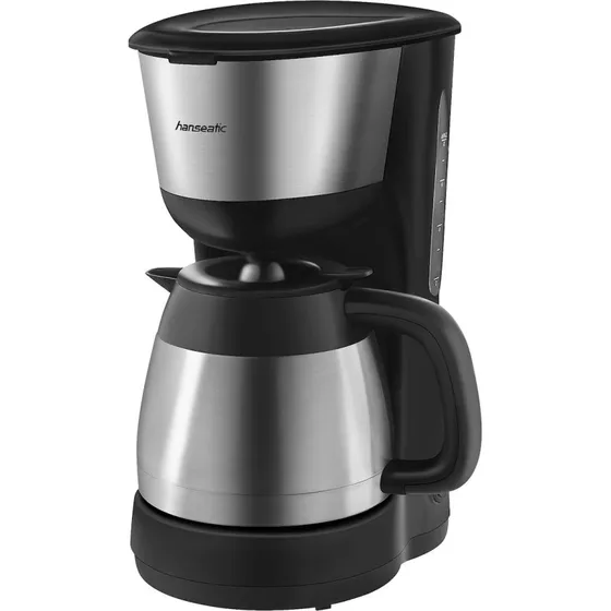 Hanseatic HCM9001TJSD Filterkaffeemaschine 1 l Edelstahl-Thermokanne