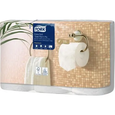 TORK Premium Toilettenpapier 4-lagig, 6 Rollen, wei