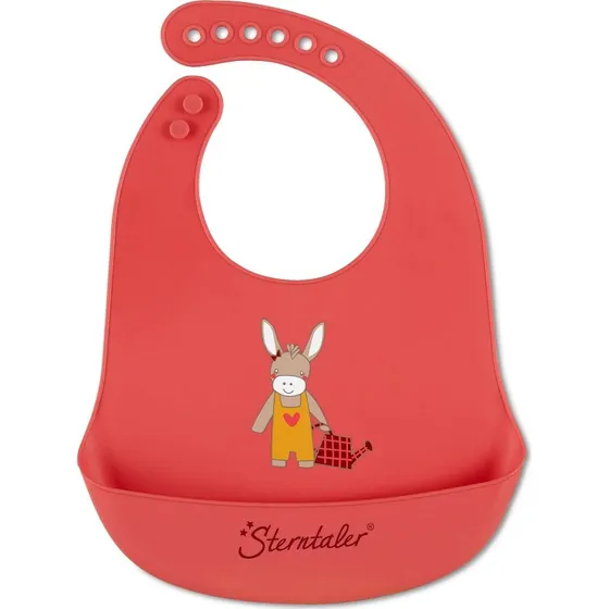 Sterntaler® Silikon-Lätzchen Emmily dunkelrot