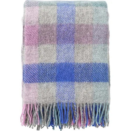 Klippan Gotland Multi Pastel Wolldecke 130x200 cm