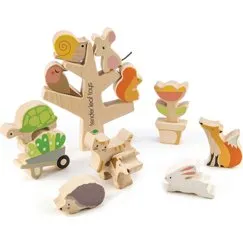 Tender Leaf Toys Stapeltiere - Garten, 13 Teile