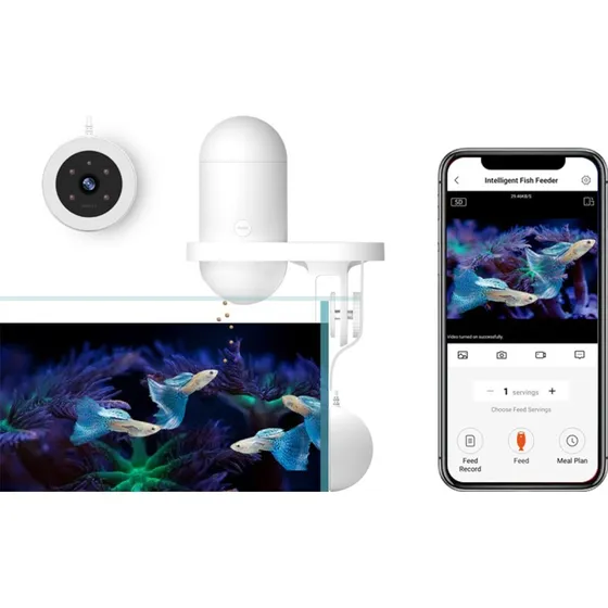 Visual Fish Feeder – Intelligenter Futterautomat mit Kamera & App