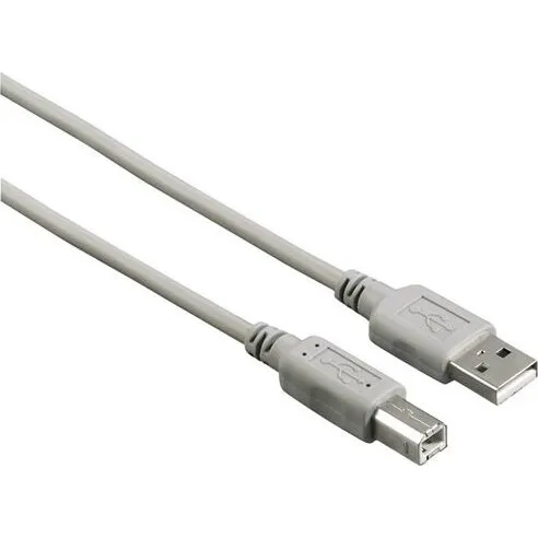 Hama USB 2.0 Kabel 1,3m Grau (A-B)