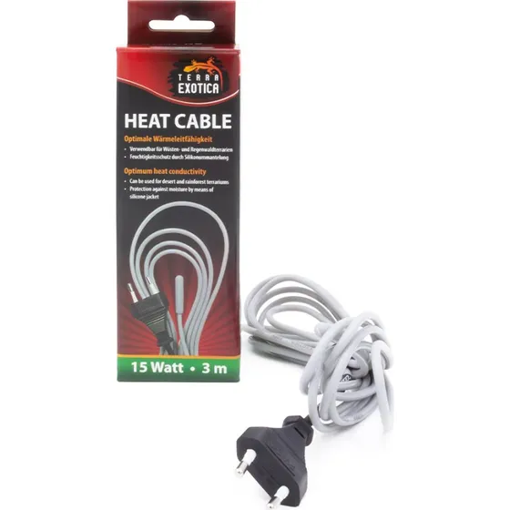 Terra Exotica Heizkabel 15 W, 3 m Silikon