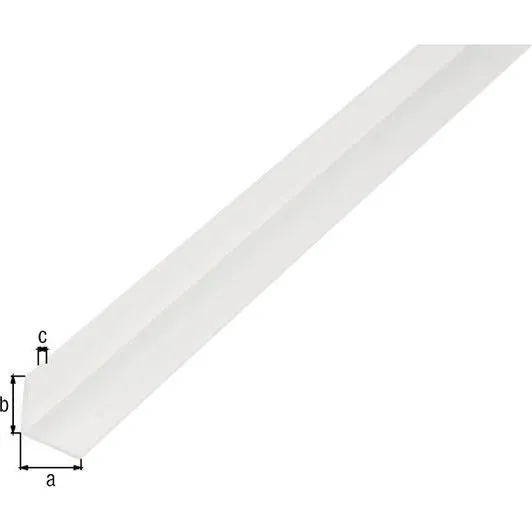 Alberts Winkelprofil Schwarz 10x10x1 mm, 1 m