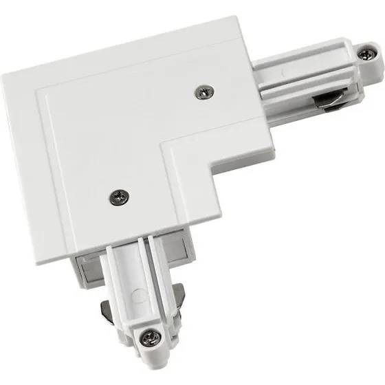 SLV 143261 Eckverbinder 1-Phasen HV-Stromschiene, weiss, Erde innen