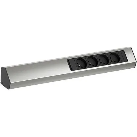 Bachmann CASIA 2 4x FR Steckdose Edelstahl-Optik lang