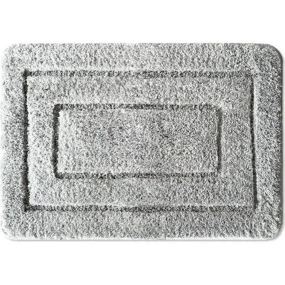 Atlantis Badematte | Rechteckig | Rutschhemmend | Beige, Dunkelgrau, Rot, Silbergrau