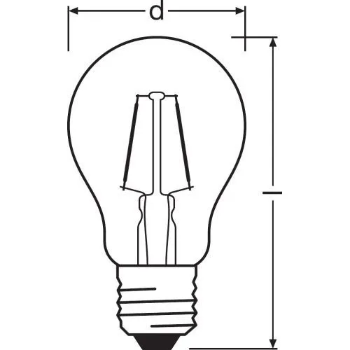 Osram Vintage 1906® LED A 2,5 W E27 2400 K warmweiß