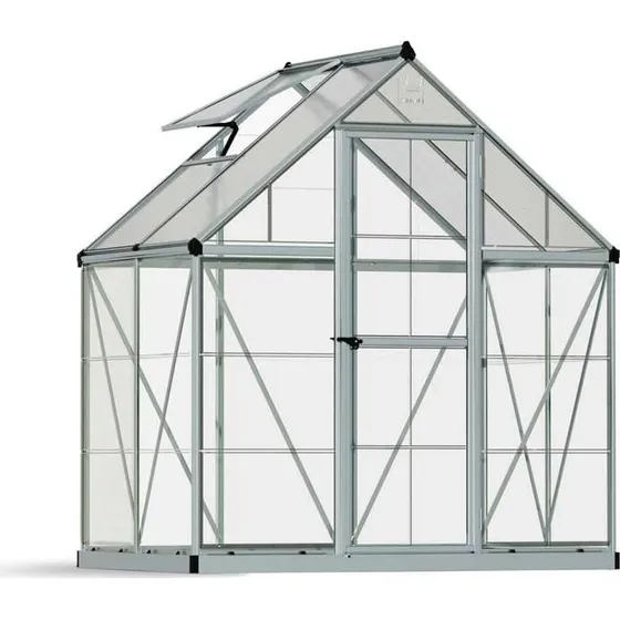 Palram Canopia Hybrid Alu-Gewächshaus 126x185x208 cm silber