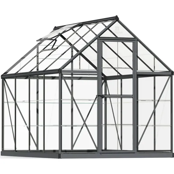 Palram Canopia Harmony Aluminium-Gewchshaus 247x185x208 cm Grau