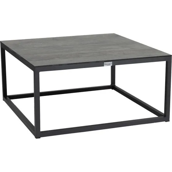 Tierra Outdoor Loungetisch Rio 80 cm Grau