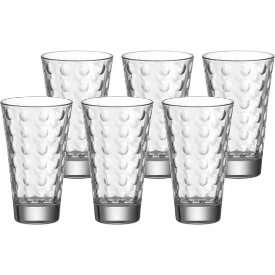 Leonardo OPTIC Whiskyglas 6er Set 215 ml transparent
