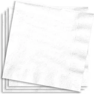 Weiß 20er Pack kleine Papierservietten 2-lagig 25 cm