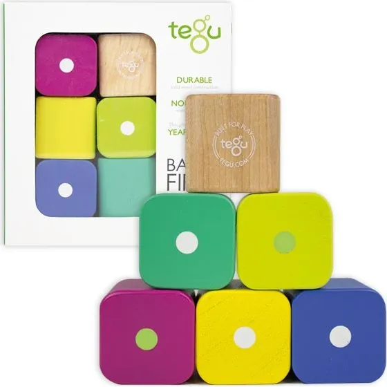 Tegu Magnetische Bausteine Erste Bausteine, 6er Pack