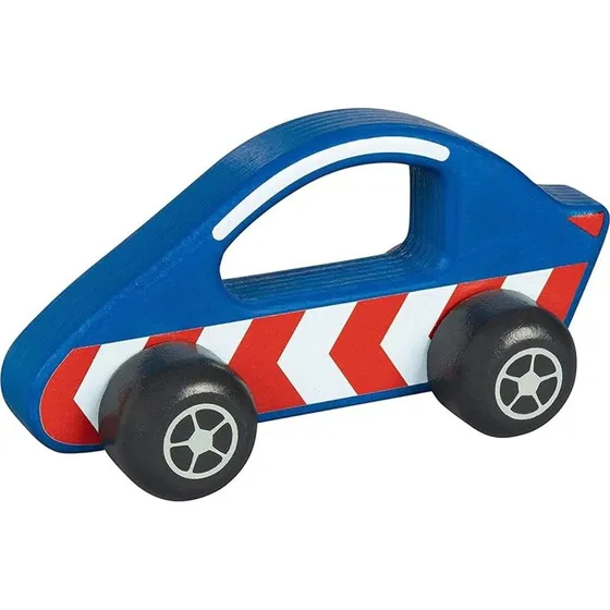 Goki Rennwagen Holz, blau, 11 x 10 x 6 cm