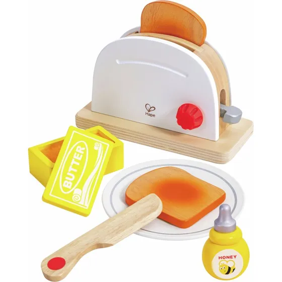 Hape Toaster 7-teilig Holzspielzeug