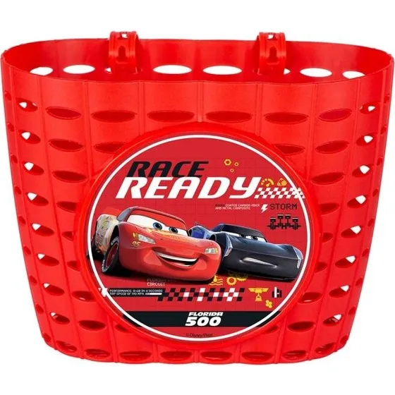 Disney Pixar Cars 3 Fahrradkorb vorne rot mit Lightning McQueen