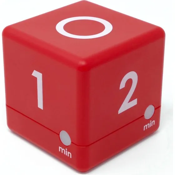 TFA Dostmann Cube Timer Rot digital 1-5 Min