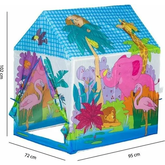 Zoo-Haus Kinderzelt – Farbenfrohes Spielzelt für drinnen und draußen