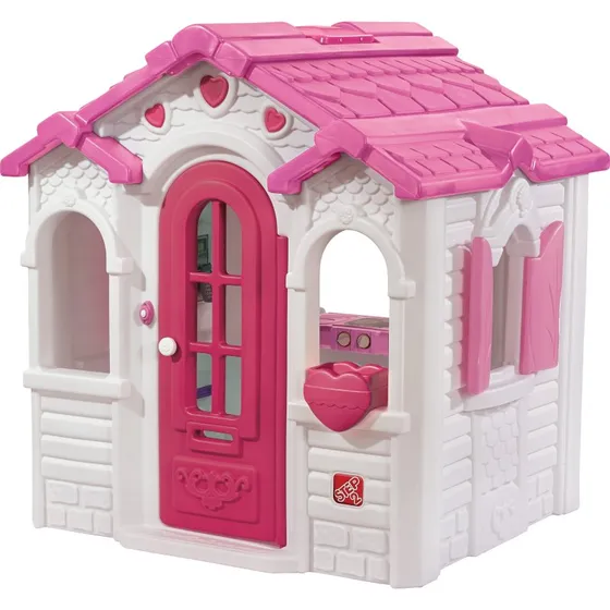 Step2 Sweetheart Spielhaus weiß/rosa 132 x 137 x 152 cm