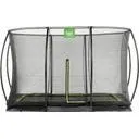 EXIT Silhouette Bodentrampolin 244x366 cm grün mit Netz