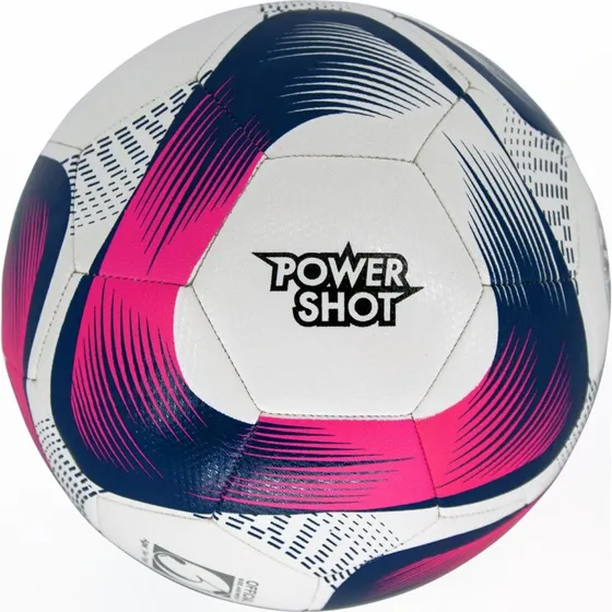 Powershot Fuball Gre 5, rosa/blau, wetterbestndig