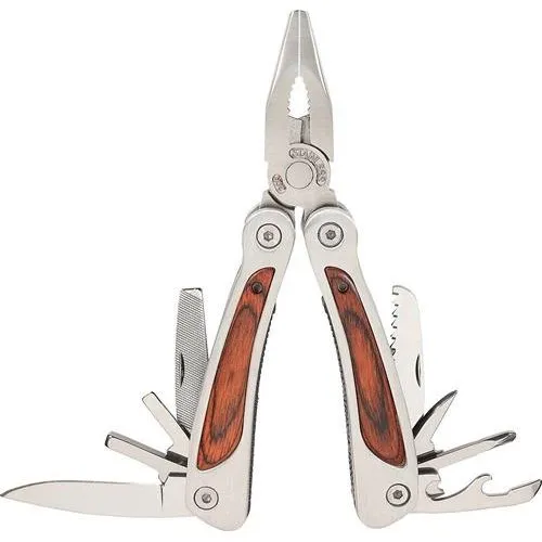 Herbertz Mini-Multitool mit Pakkaholz-Einlage