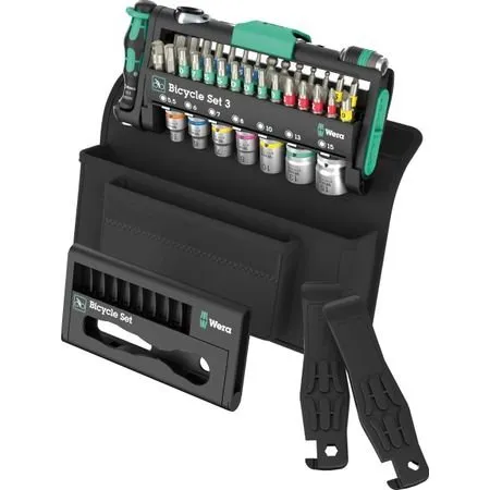 Wera Bicycle Set 3 (41-teilig) – Fahrradwerkzeug-Set mit Ratsche & Tasche