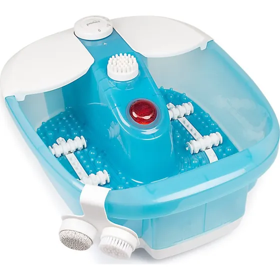 Promed Fußsprudelbad FB-100 – 3 Pediküreaufsätze & Rotlicht